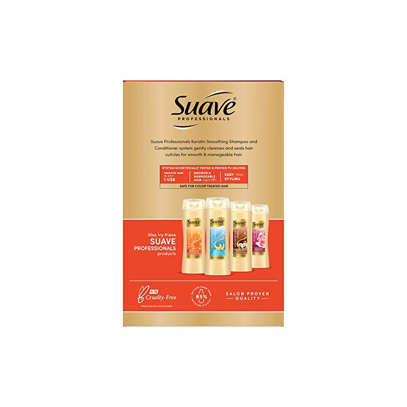 Suave profesionales Sleek Conditioner, Champú y acondicionador suavizante, infusión de