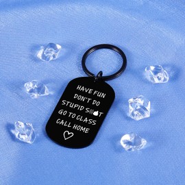 Back to School Supplies College Student Funny Keychain Gag Gifts for Son Daughter Birthday Gifts Teen Girl Gifts for Teenage Boys High School Graduate Gift Ideas Off to College Graduation Present