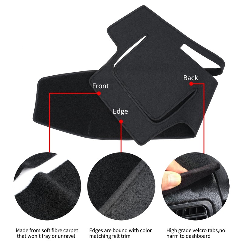 HanLanKa Dashboard Cover Mat Dash Cover Compatible with Toyota 4Runner