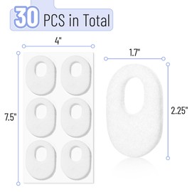 Dr. JK- Felt Callus Pads, 30 pcs, White Oval Callus Cushions for Feet, Corn Pads for Feet