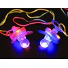 Flashing Panda Blinking Toy Pacifier Necklace (4 pieces)