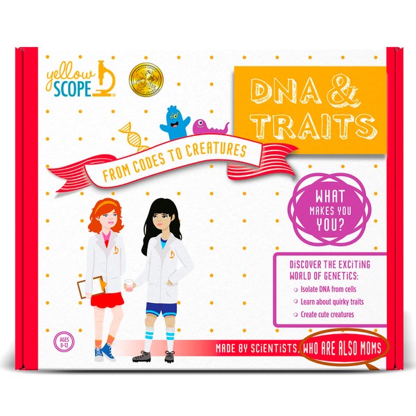 Yellow Scope from Codes to Creatures DNA and Traits Science Kit for Girls and Boys, STEM Activities for Kids Ages 8-12