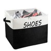 Large Entryway Shoe Storage Organizer, Shoe Basket for Entryway with