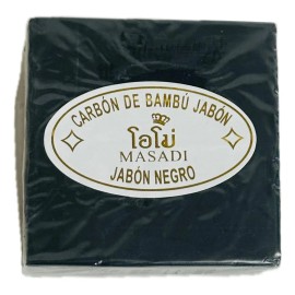 Jabón Carbón Activado Bambú Orgánico Masadi Aclarante 75g