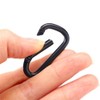 Leadigol 30Pcs Mini Aluminum Clips,Snap Hook Keychain D Ring Shape