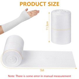 Flintronic Tubular Bandage, Elastic Tubular Compression Bandage, Fixation Bandage, Support Bandage, Tube Bandage for Arms, Knees, Legs, 10 cm x 5 m