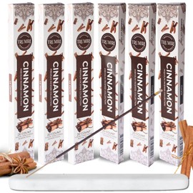 Cinnamon Incense Sticks - Incienso de Canela - Total 120 Insence-Sticks - 6 Packs of 20 Insense - Inciensos - Inscents - Natural Non Toxic Ingredients - Incents - Incence - Inscense