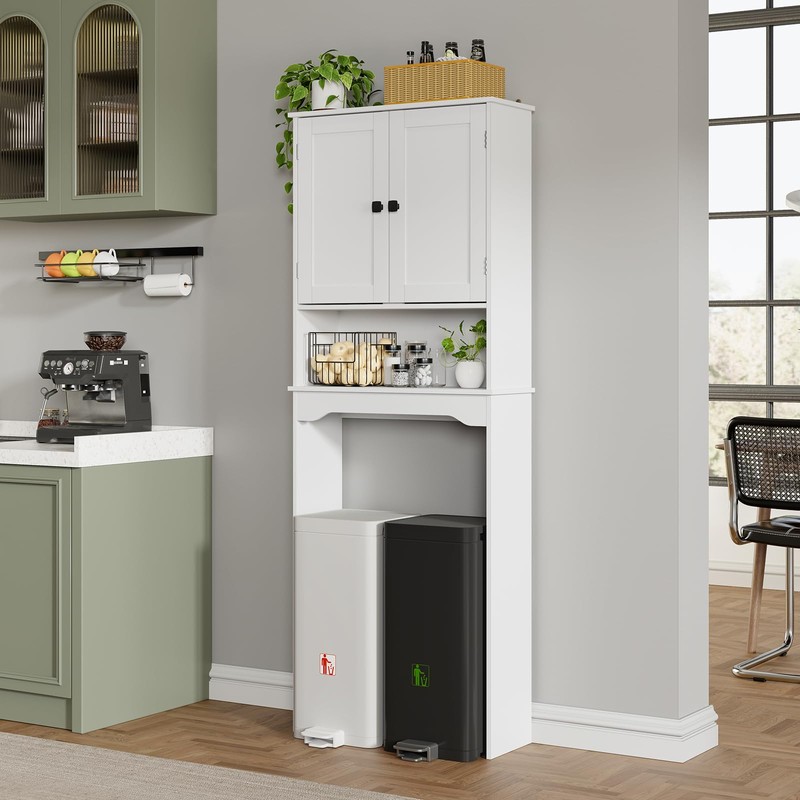 RRX Over The Toilet Storage Cabinet,Bathroom Above Toilet Cabinets Organizer,