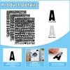 1044 Pcs Iron on Letters 6 Sheets Iron on Letters