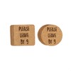 Funny Cork Coaster Set (Please Leave By 9 6pc Set,