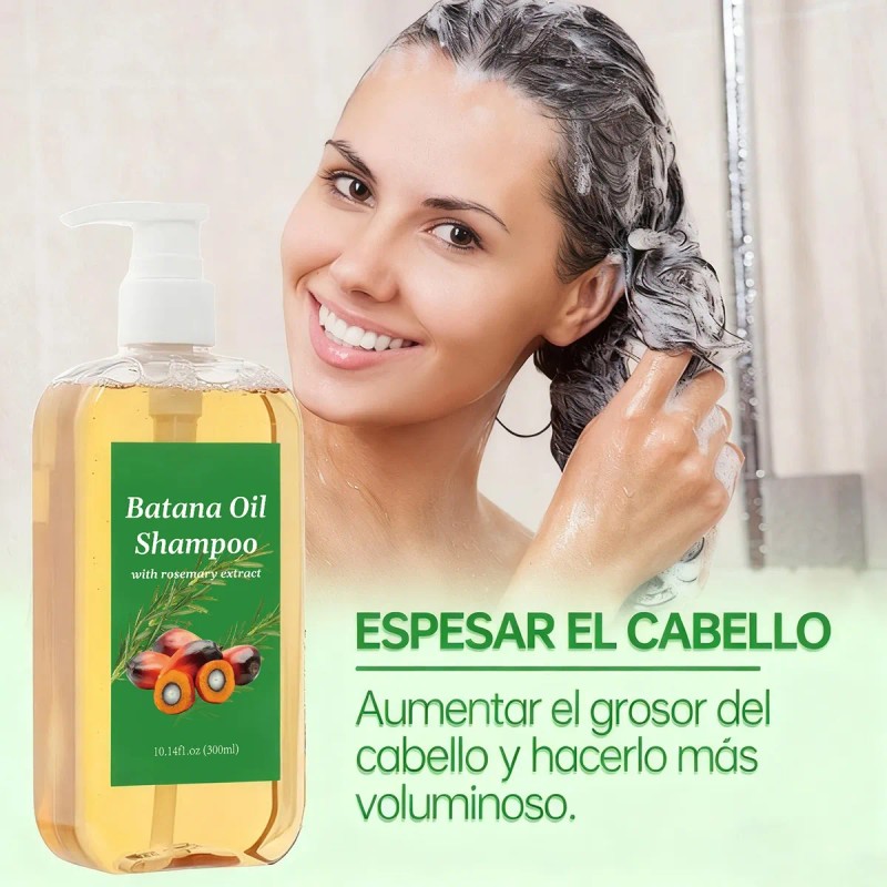 Champú De Batana Con Aceite De Romero Para Reducir La