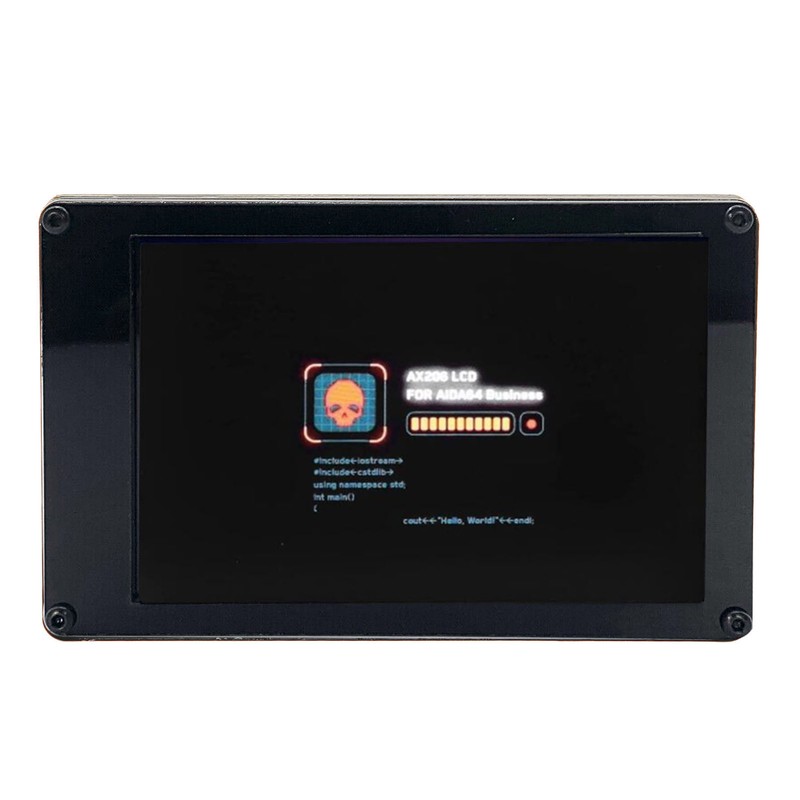 Computer Temp Monitor 3.5 Inch Theme Editor Adjustable Brightness PC
