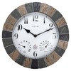 NEXTIME Aster Outside Weather Station Wall Clock