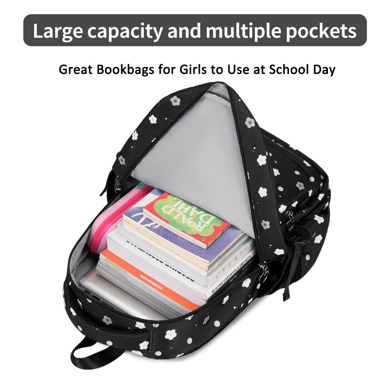 Joyfulife School Backpacks for Teen Girls Bookbags Cute Kids Backpack