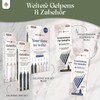 LEBENSKOMPASS® Gel Pen Set Blue with Silent Click Technology -