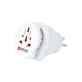 Skross Combo-World to Israel Travel Adaptor, White
