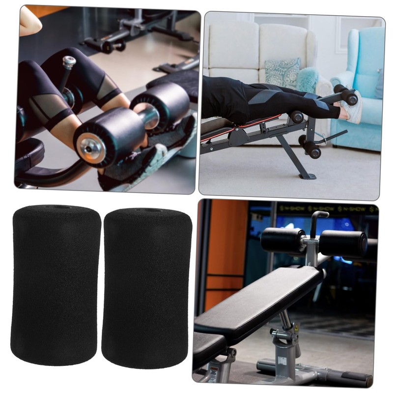 Kisangel 4pcs Foam Foot Pads Rollers for Universal Home Gym