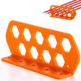 Otoolling 20 Pcs Cable Chase Wire Bracket Cable Support Wire Bracket Holder Rack a Tiers Electrical Tools for Electrical Cord Organized Management, 1" with 9-Hole Design