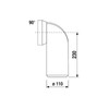 Sanit Toilet Connection Elbow DN100 White (Variant: DN100 90°)
