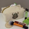 'Viking Warrior Head' Canvas Wash Bag/Makeup Case (CS00039730)
