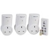 PRO ELEC BHC9938B-3 10A Remote Control Socket, 3 Pack