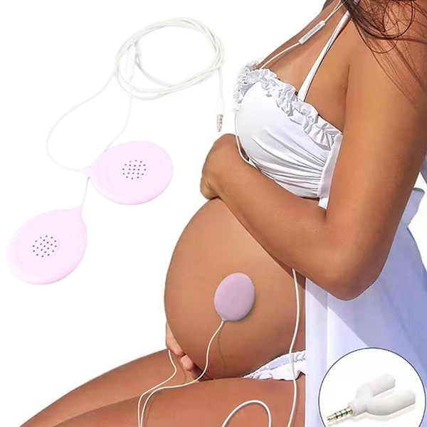 Headphones Music Headphones Belly Baby Pregnancy, Baby Bump Headphone, Professional Portable Music Game, Prenatal Belly Speaker for Baby in Womb Gift for Mom Pregnant Baby Shower