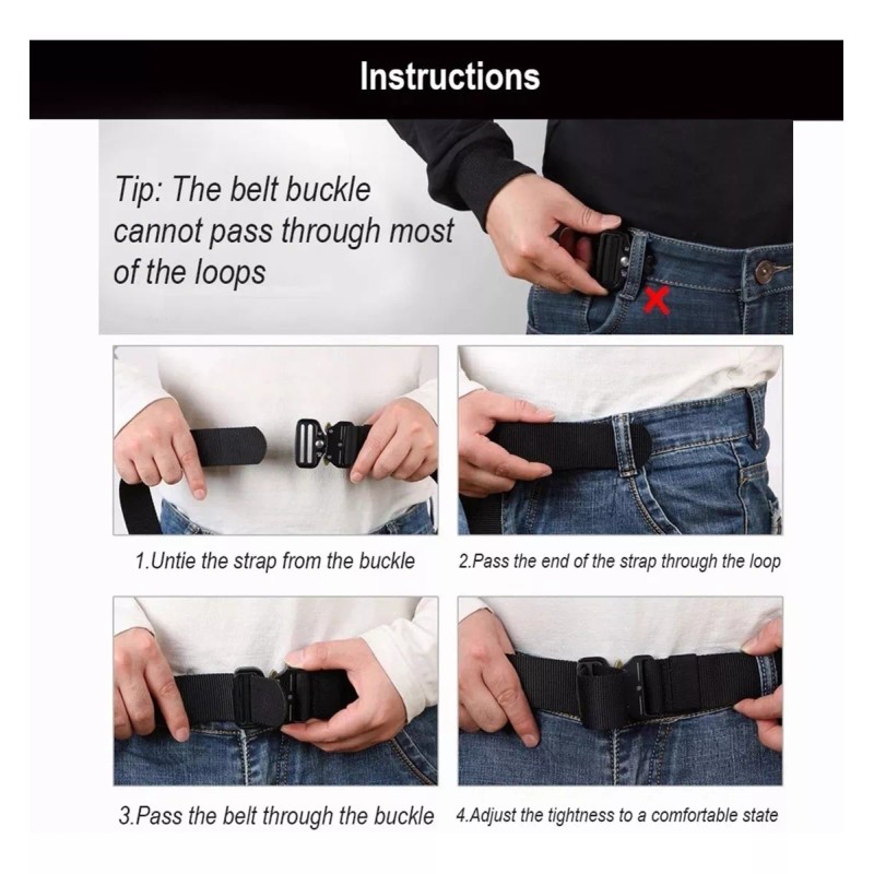 Mack222 Cinturón Táctico Con Bolsa De Cinturón Táctico Y Gancho