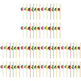 150 Pcs Honeycomb Fruit Straws Drinking Straws Hawaii Theme Straw Festival Straw Hawaii Decorative Straws Hawaii Paper Straws Party Supplies Hawaii Drinking Straw Straws for Hawaii
