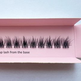 Natural Clusters Lashes, Premium Individual Lash Clusters C-Curl 22 pcs by Pretty In The City (12mm)