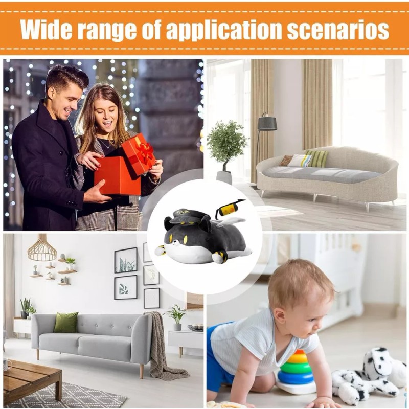 generic Juego Muñecos Peluche Uzi Murder Drone - Gato Policía