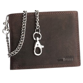 Chain Wallet Landscape Format, maroon, Vintage