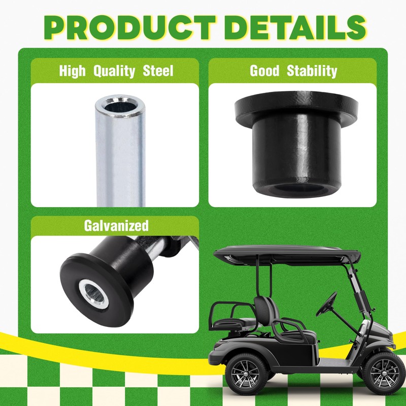 WUTIST Leaf Spring Bushing Kit Compatible with 2004-UP Club Car