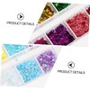 VICASKY 2sets Shiny Nail Glitter Sequins for Manicure Art for