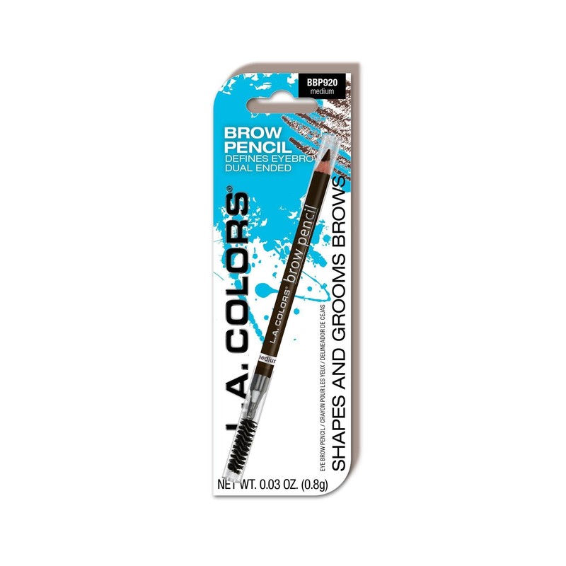 L.A. Colors Brow Pencil with Spool, Medium, 0.8 g