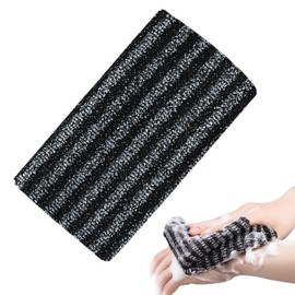1 Piece Exfoliating Wash Cloth, Back Scrubber Back Brush for Shower, Exfoliating Body Sponge Loofah (Stripes)