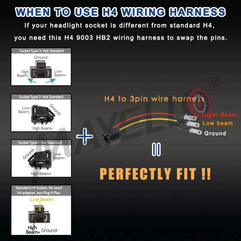 mayello 6PCS For 1987-1988 V1500 V2500 Suburban V3500 4X6 LED
