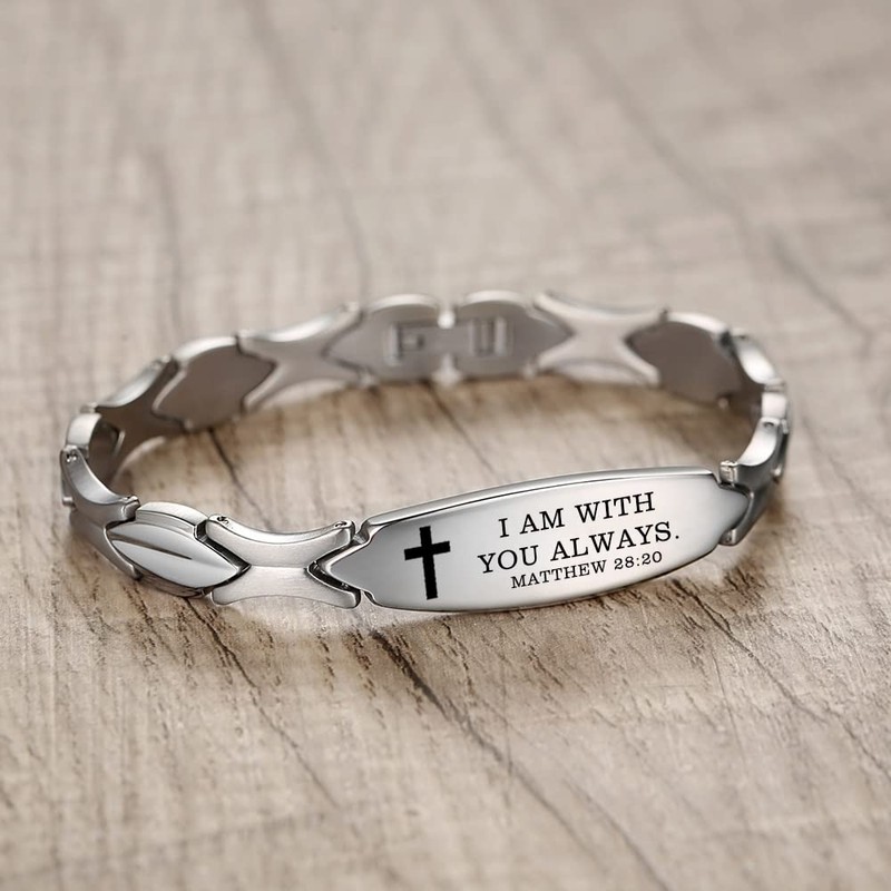 LinnaLove Religious bracelet for Women Bible Verse bracelets Inspirational Faith