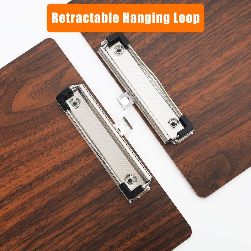 Clipboards,12 Pack Wooden Clipboard Hardboard,Standard A4 Letter Size Wood Clip