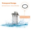 Shintop 2PCS High Capacity Aluminum Container Keychain Waterproof Pill Container