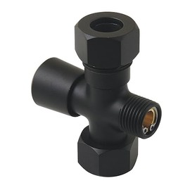 Kingston Brass ABT1060-0 Vintage Bathtub-and-Shower-Diverter-valves, Matte Black
