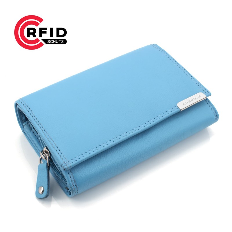 ekavale Women's Leather Wallet with RFID Protection 25 Compartments Women's
