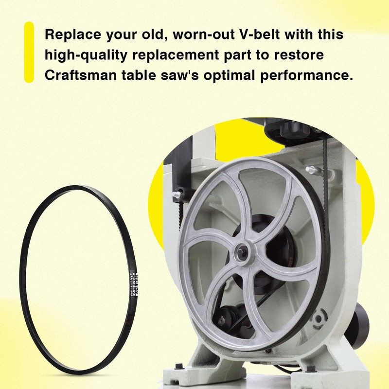 Drive Table Saw Replacement V-Belt Compatible with Sears Craftsman 10"