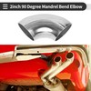 Motoforti 4 Pcs 90 Degree Mandrel Bend Elbow Car Modified