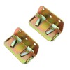 E-outstanding Bed Rail Bracket 2PCS Wood Bed Rail Fittings Bed