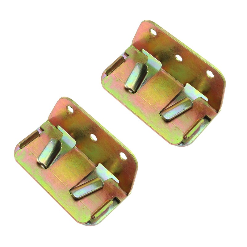 E-outstanding Bed Rail Bracket 2PCS Wood Bed Rail Fittings Bed