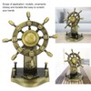 Pirate Decor Alloy Retro Style Glossy Durable Nautical Rudder Ornaments