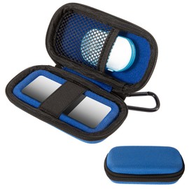 Carry Bag for Kardiamobile ECG Monitor, Kardia Mobile Case, Hard Protective Case for Kardiamobile 6L, Travel Bag for Heart Monitor ECG, Mobile Heart Detector Bag Organiser (Blue)