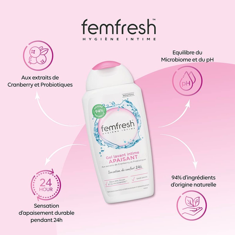 Femfresh - Soothing Intimate Wash Gel with Cranberry & Probiotic