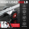 Rolling Gate Wheel, 8-Inch Rubber Wheel Carrier for Driveway Chain