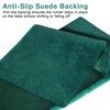 duduta Emerald Green Faux Fur Table Runner 11.8 in x